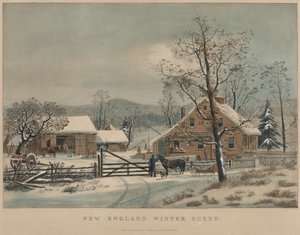 New England Winter Scene by James Merritt Ives