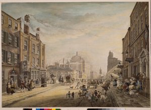 View Towards Hanover Square Showing Holles Street, London by James Miller