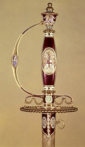 Hilt of a Sword Presented to Colonel James Hartley by the East India Company, Set by James Morisset by James Morisset