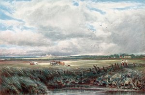 Distant View of Peterborough Cathedral: The First Burial-Place of Mary Queen of Scots