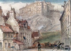Edinburgh Castle from the Grass Market