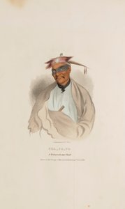 CHA-CO-TO, A Pottowattomie Chief, from The Aboriginal Portfolio by James Otto Lewis