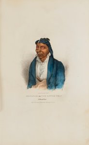 MO-WAN-ZA or The Little Wolf; A Miami Chief, from The Aboriginal Portfolio