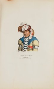 Pen-Now-We-Ta, a Miami Chief, from The Aboriginal Portfolio