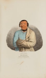 SHE-SHEBA or The Little Duck; A Celebrated Winnebago Chief, from The Aboriginal Portfolio by James Otto Lewis