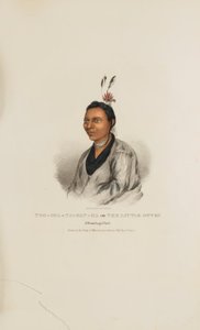 TOO-SHA-NA-GAN-KA or The Little Otter; A Winnebago Chief, from The Aboriginal Portfolio by James Otto Lewis