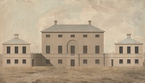 Shrubland Hall, Suffolk: Elevation by James Paine