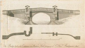 Weston-under-Lizard - Bridge at Entrance to Weston Park by James Paine
