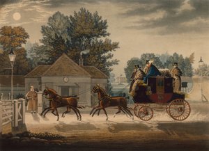 Mail Coach by Moonlight by James Pollard