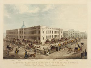 North East View of the New General Post Office by James Pollard