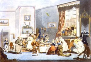 Stage Coach Passengers at Breakfast by James Pollard
