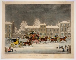 The Approach to Christmas, engraved by George Hunt