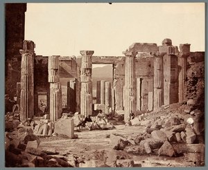 "Interior of the Propylaea" [Athens. Acropolis - Propylaea] by James Robertson