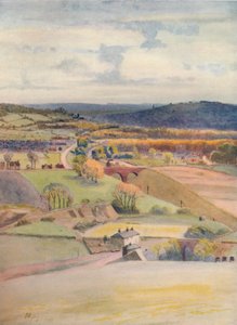 View over Merstham and Redhill, from Alderstead