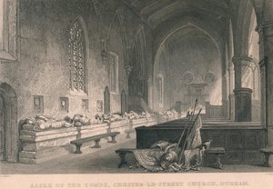 Aisle of the Tombs, Chester-Le-Street Church, Durham by James Sands