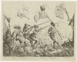 Satirical Print on Goejanverwellesluis, 1787 by James Sayers