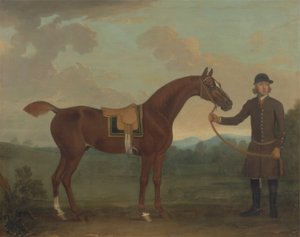 Old Fox Held by a Groom by James Seymour