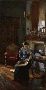A Dublin Interior, c.1915-20 by James Sinton Sleator