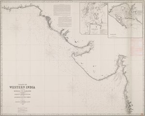 Coast of Western India from Bombay to Karachi compiled chiefly from the surveys made by order of the honorable East India Company by James & Son Imray