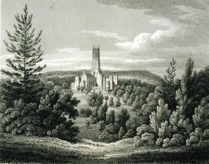 Fonthill Abbey from the Beacon by James Storer