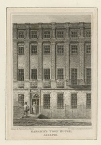 The town house of actor David Garrick by James Storer