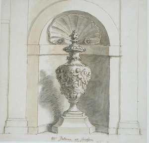 A Niche for Mr Portmans House at Sherborne by James Thornhill