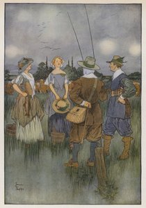 Illustration for The Compleat Angler by Izaak Walton by James Thorpe