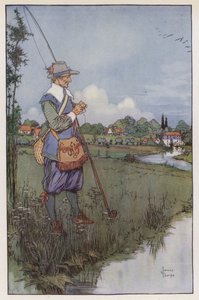 Illustration for The Compleat Angler by Izaak Walton by James Thorpe