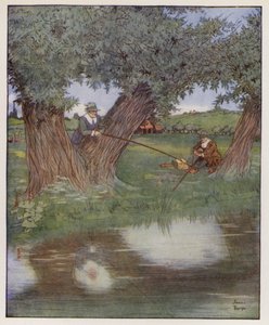 Illustration for The Compleat Angler by Izaak Walton by James Thorpe