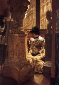 In the Louvre by James Tissot