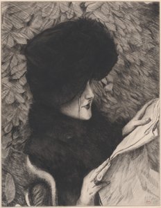 The Newspaper, 1883 by James Tissot