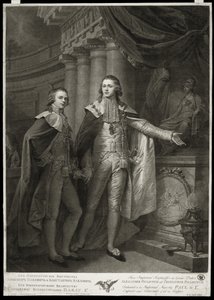 Portrait of Grand Dukes Alexander Pavlovich and Constantine Pavlovich of Russia