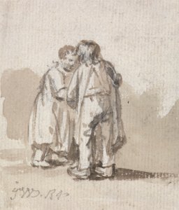 A Boy and Girl Conversing
