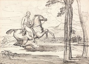 A Horseman in a Landscape by James Ward