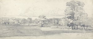 The Old Hall, Tabley, Surrounded by Parkland by James Ward