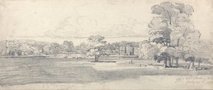 The Old Hall, Tabley, Surrounded by Parkland, July 20, 1814 by James Ward