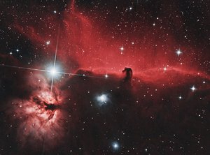 Horsehead Nebula and Flame Nebula by James Webb Space Telescope (NASA)