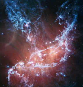 NGC 346 (MIRI Image) by James Webb Space Telescope (NASA)