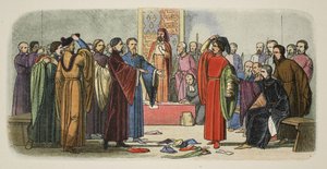 Albemarle and Fitzwalter exchange defiance, from A Chronicle of England BC 55 to AD 1485, pub. London by James William Edmund Doyle