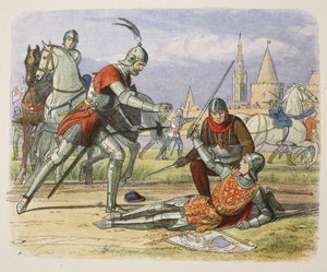 Capture of Joan of Arc, 25 May 1430, from A Chronicle of England BC 55 to AD 1485, pub. London, 1863 by James William Edmund Doyle