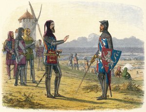 Edward Refuses Succour to His Son at Crecy, 1346 1864 by James William Edmund Doyle