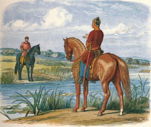 Henry and Stephen confer across the Thames by James William Edmund Doyle