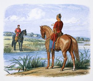 Henry of Anjou and Stephen Confer Across the Thames, 1153 by James William Edmund Doyle