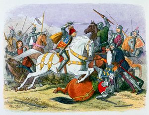 Illustration of Richard III at the Battle of Bosworth by James William Edmund Doyle