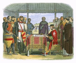 King John signs the Great Charter by James William Edmund Doyle