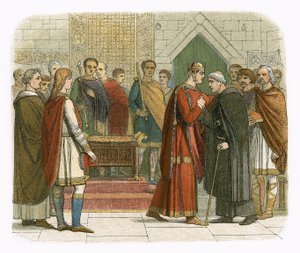 King William I pays court to the English leaders