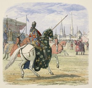Richard II stops the duel between Hereford and Norfolk