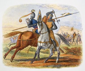 Robert the Bruce Kills Sir Henry Bohun, Battle of Bannockburn, Scotland, 1314 by James William Edmund Doyle