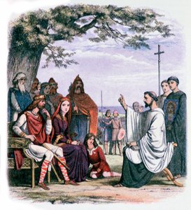 St Augustine Preaching to King Ethelbert and Queen Bertha by James William Edmund Doyle