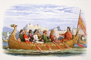 The Barge of Edgar Manned by Eight Kings on the Dee, 973 by James William Edmund Doyle